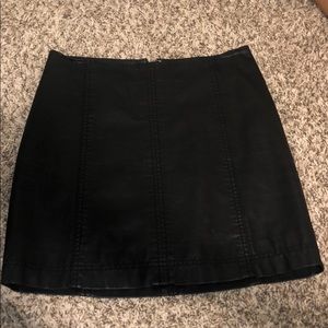 Free People Faux Leather Skirt